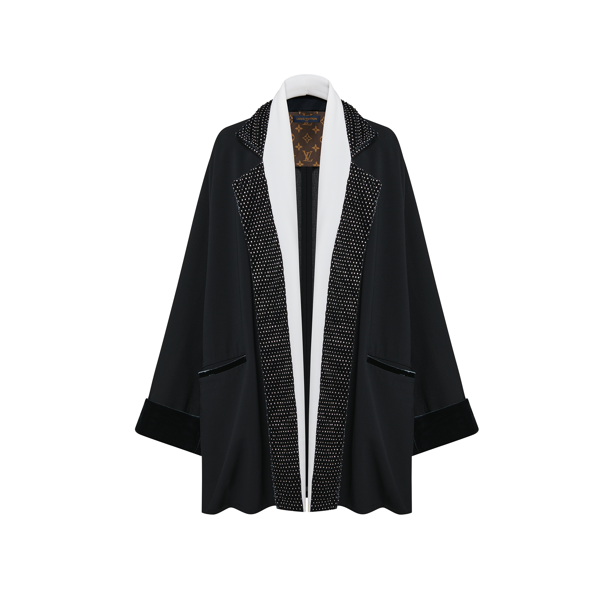 Crystal Lapel Robe Jacket Ready to Wear LOUIS VUITTON